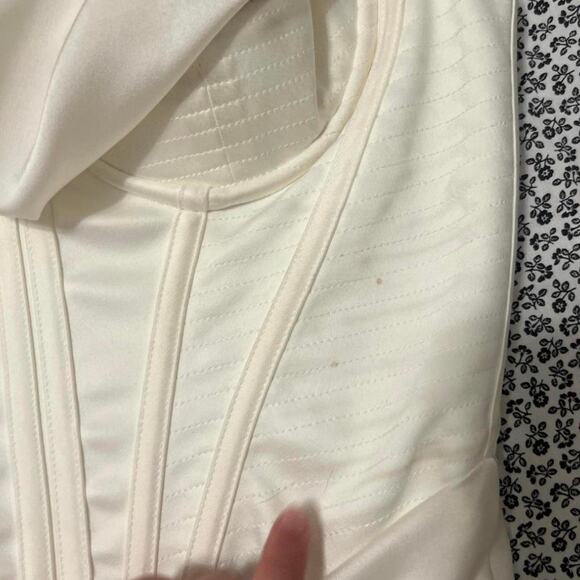 House of CB myrna ivory corset slip dress midi length in size small - Picture 8 of 8